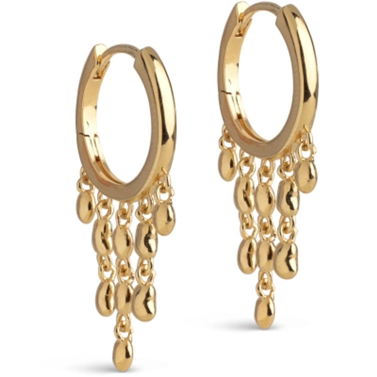 Enamel Hoops Nara Rain Gold